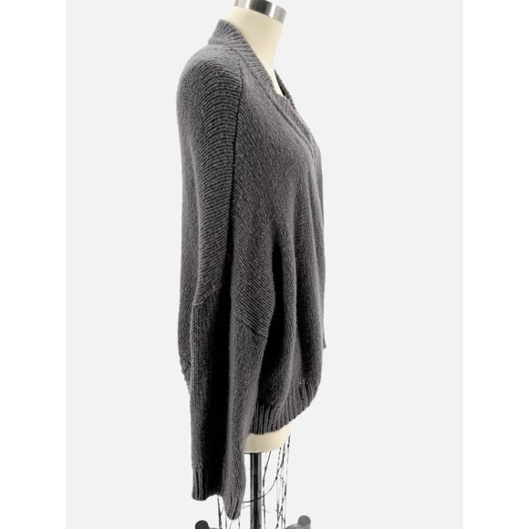 WOODEN SHIPS Paola Buendia Cardigan Sweater Open Front Dolman Mohair Wool Blend - Picture 2 of 6